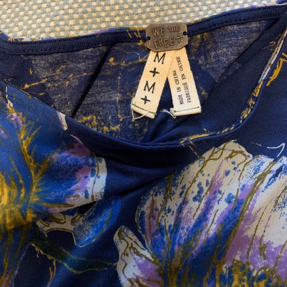 Free People Floral Off the Shoulder Top - Picture 3 of 3